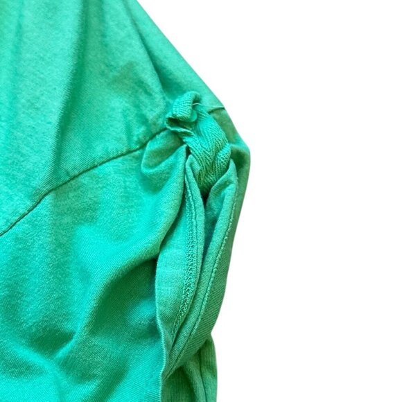 Michael Stars Valerie Green Short Sleeve Dress Stretch Tie Waist Size Medium - Picture 7 of 13